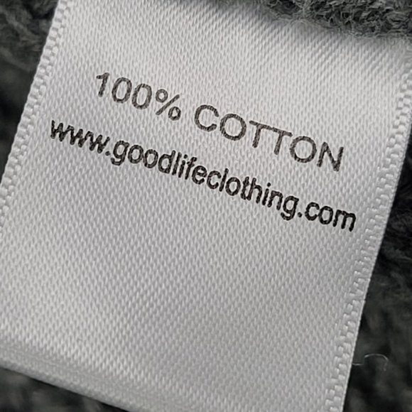 Goodlife Men's Slim Fit Crewneck Pullover Sweater Mid Weight Knit Gray Large - Picture 9 of 9